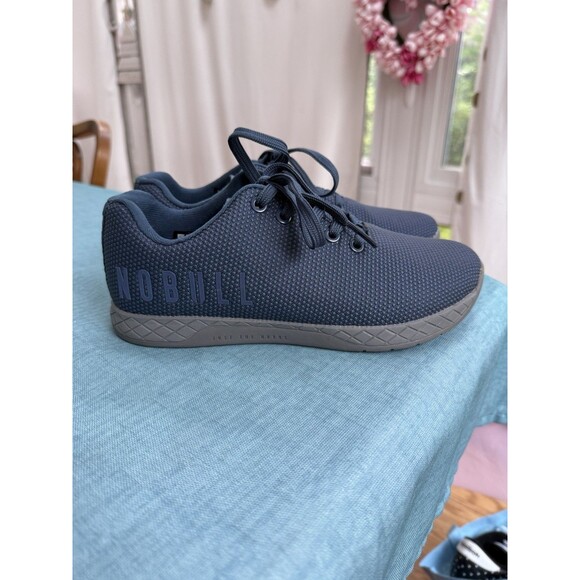 Nobull Unisex Trainers Navy Blue Super Fabric Sneakers Size M 6 W 7.5 - Picture 1 of 11